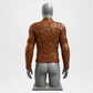 Brown Armor Leather Jacket for Men | Biker Slim Fit Coat