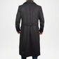 Elegant Men’s Black Wool Coat Warm Winter Wear