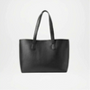 Black Leather Tote Bag Bianca women 
