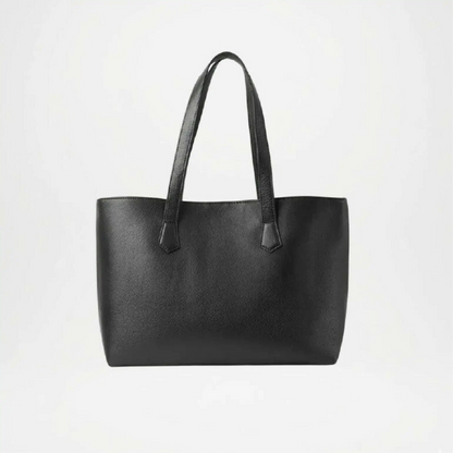 Black Leather Tote Bag Bianca women 