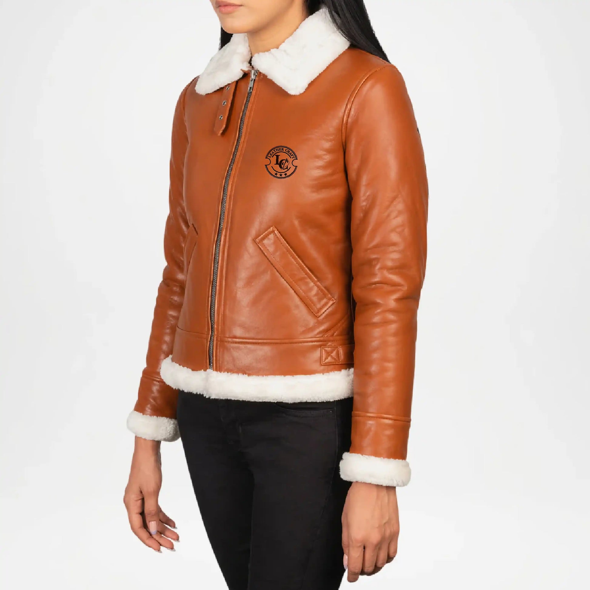 distressed brown leather jacket outfit
