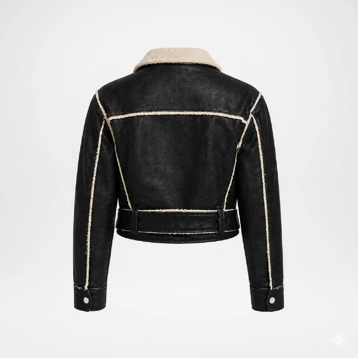 Black Cropped Denim Jacket