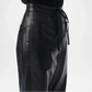 black joggers female close up