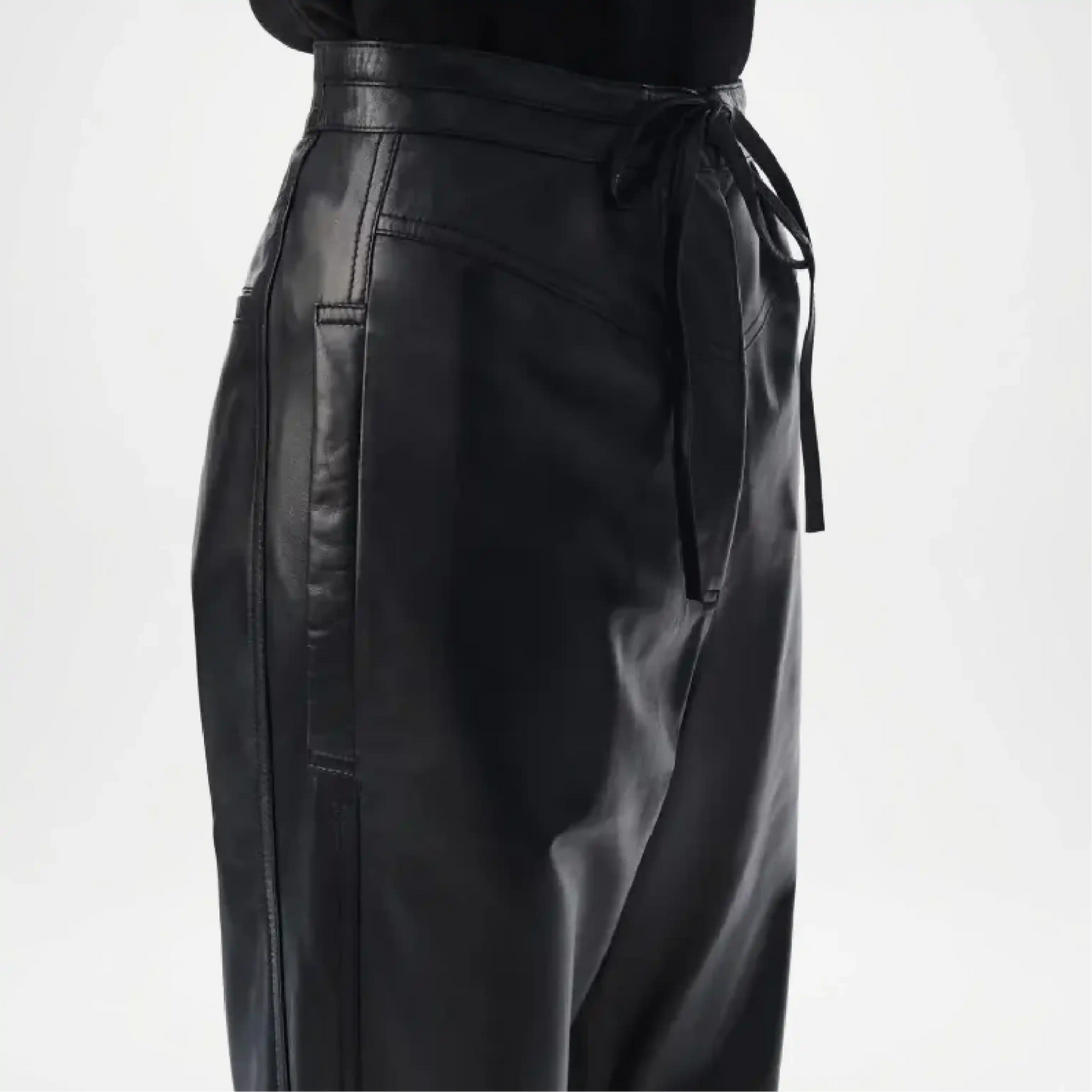 black joggers female close up