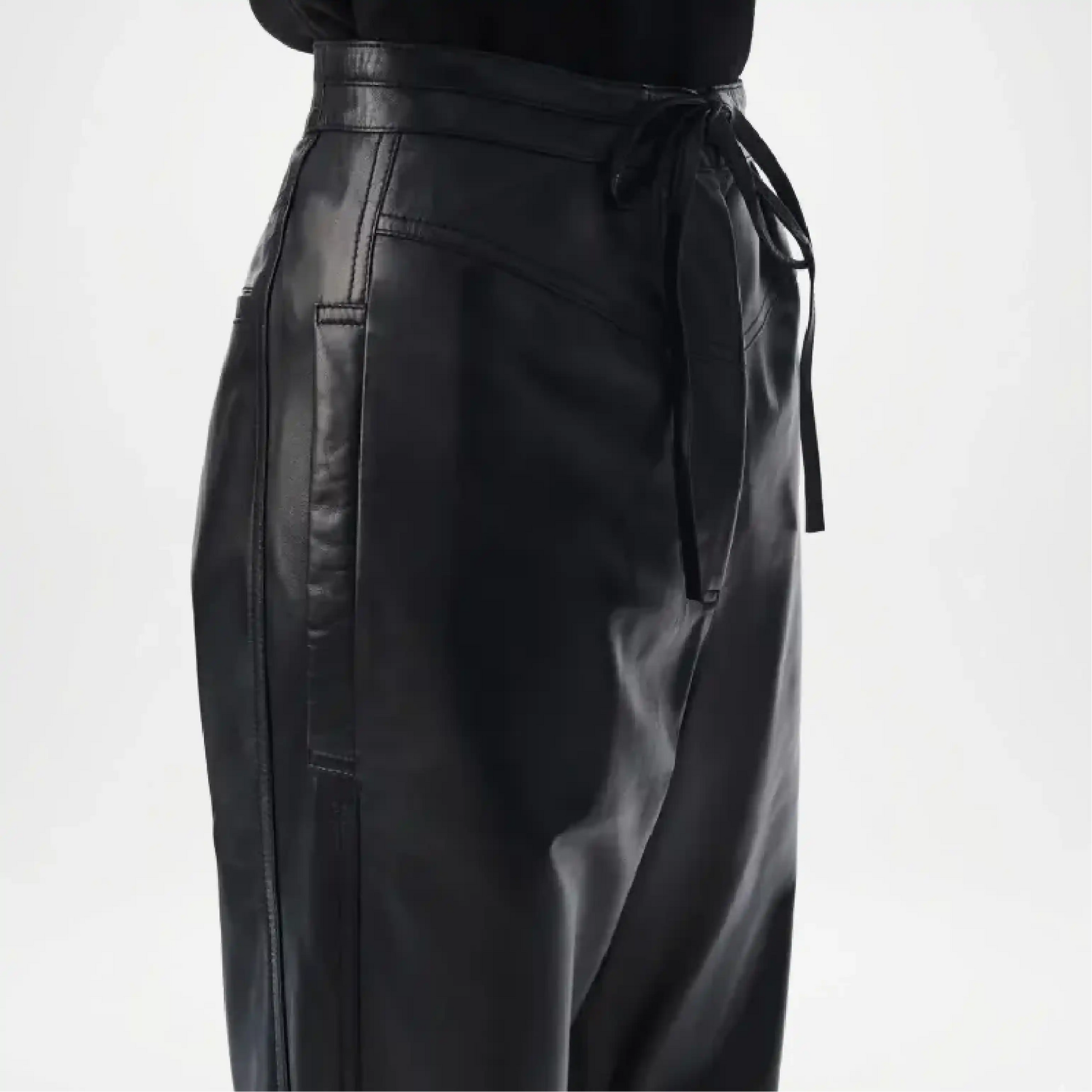 black joggers female close up