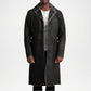 mens black winter trench coat shearling