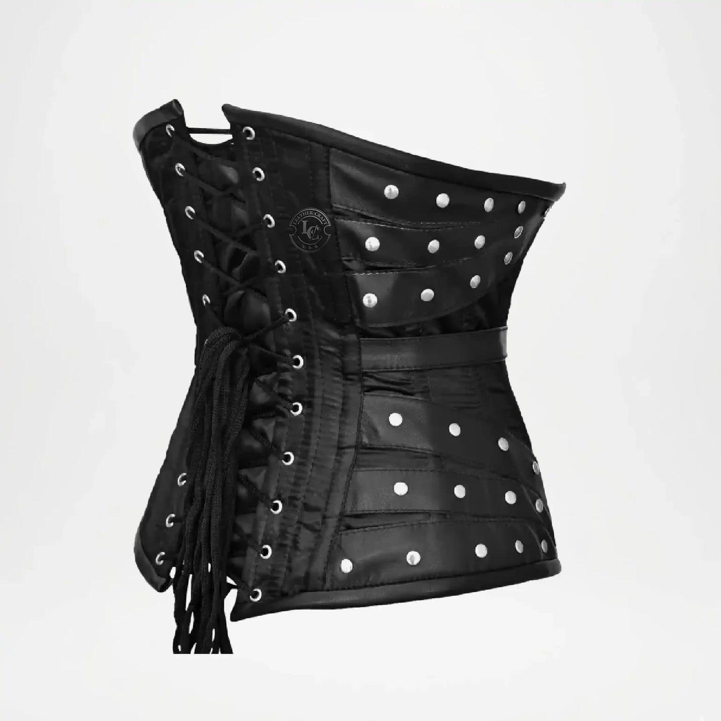 black underbust corset outfit
