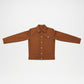 Brown Utility Trucker Jacket for Men