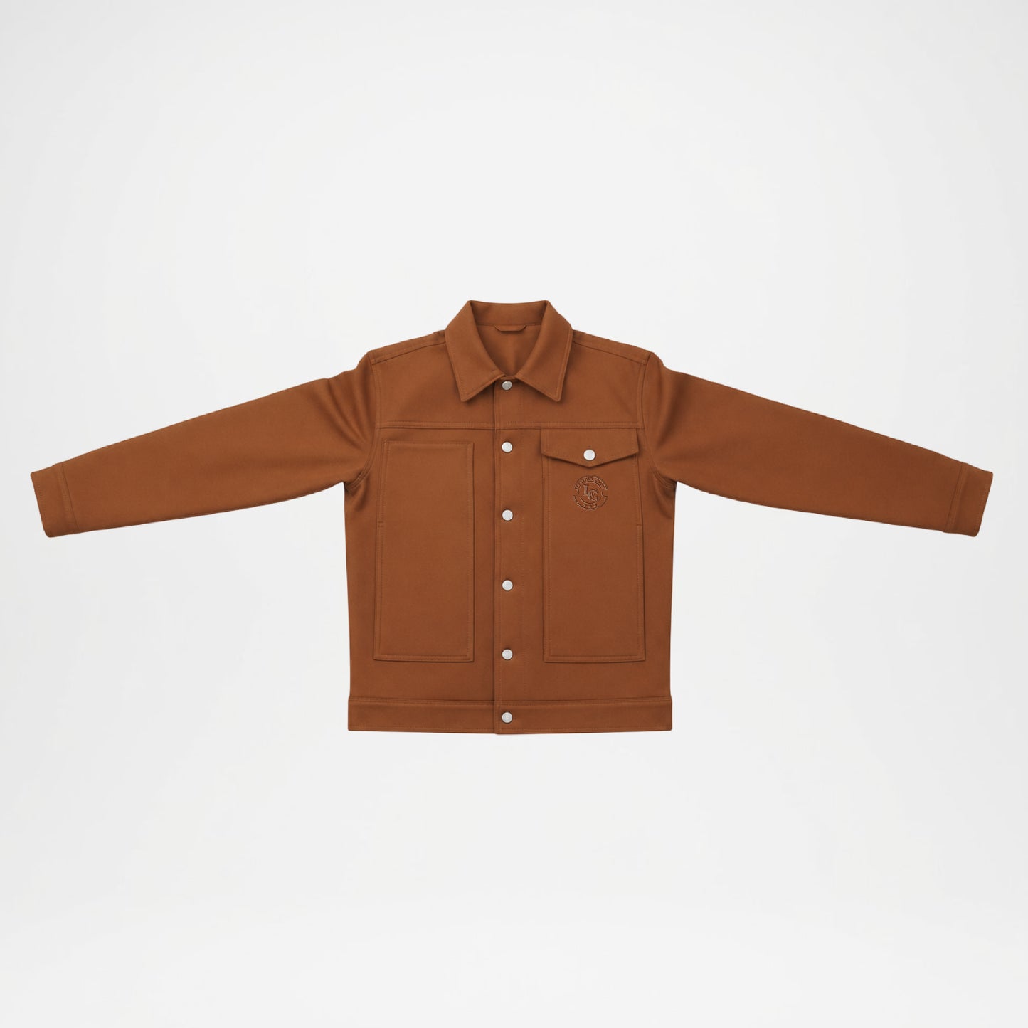 Brown Utility Trucker Jacket for Men
