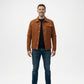 Brown Utility Trucker Jacket for Men