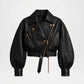 Black Leather Biker Jacket
