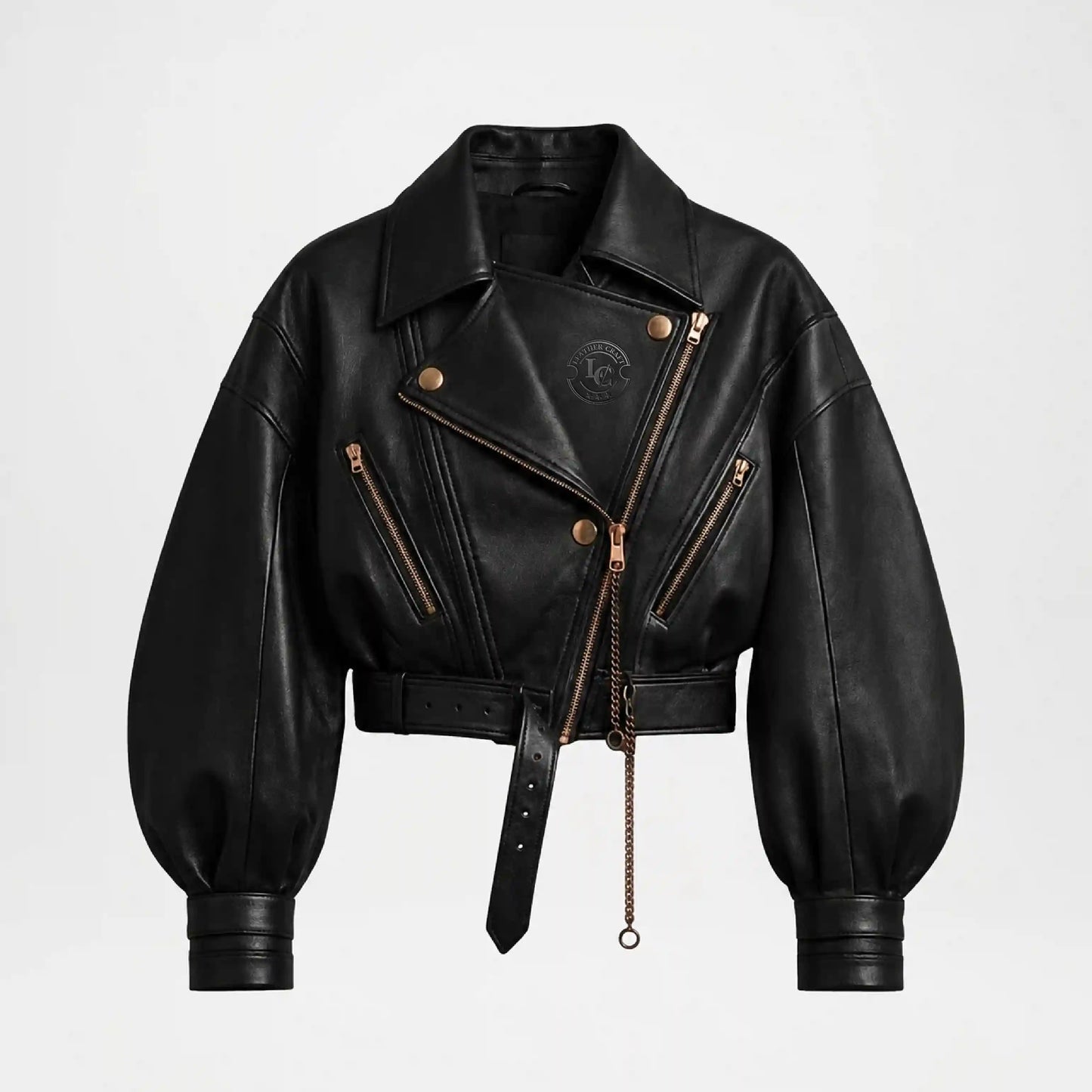 Black Leather Biker Jacket