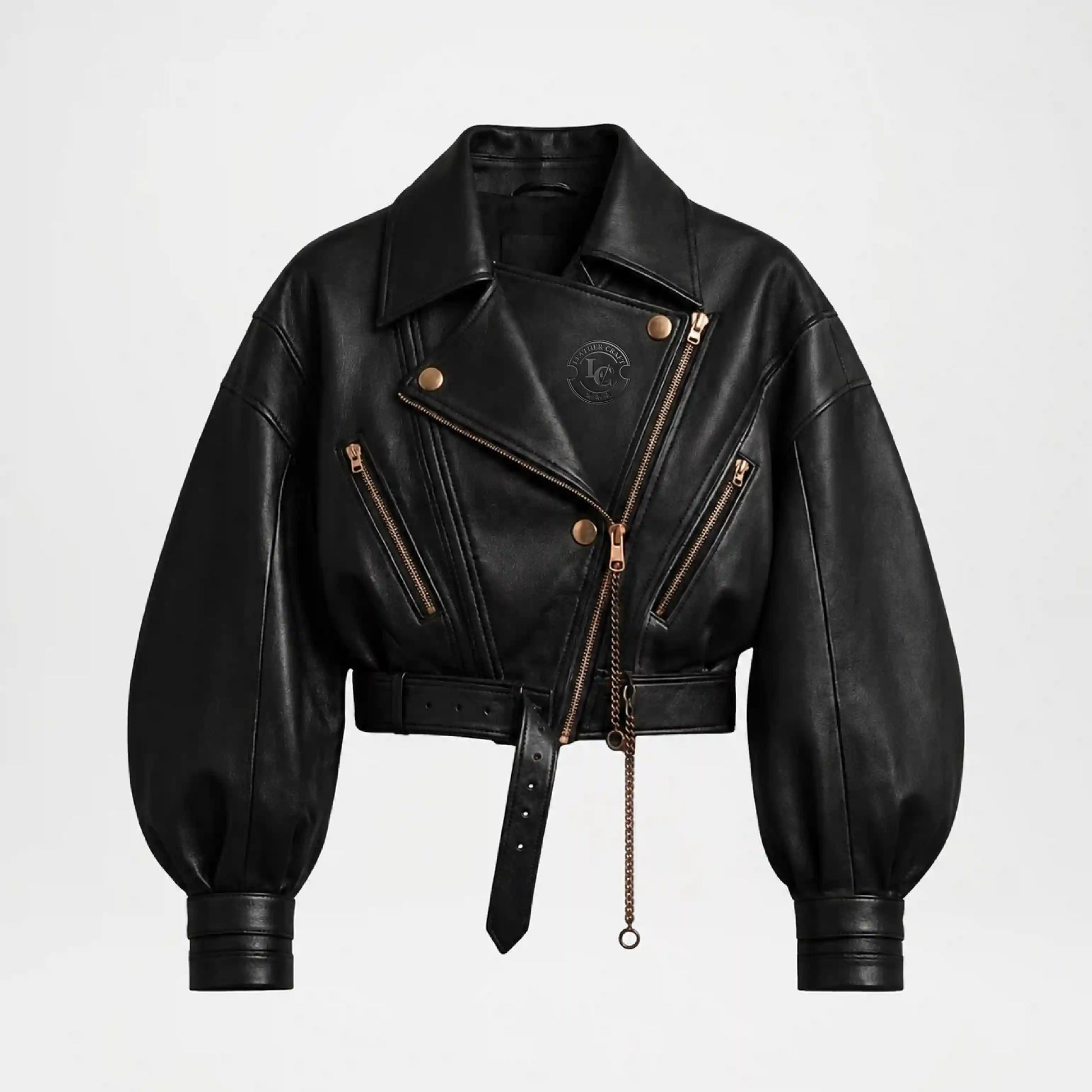 Black Leather Biker Jacket