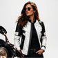 Black and White Leather Jacket