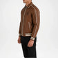 mens brown varsity style jacket