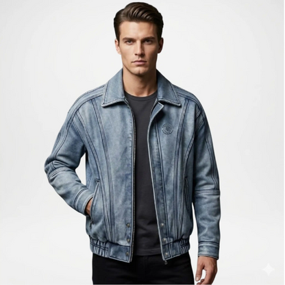 mens light blue denim jacket