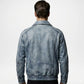 mens light blue casual denim jacket