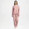 Baby Pink Faux Leather Mock Neck Co-Ord Set
