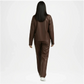 Dark brown mock neck Leather jacket
