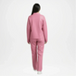 Pink Faux Leather Co-Ord Set Women
