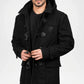 black winter coat for men