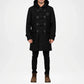 mens black duffle coat