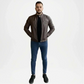 classic brown biker jacket
