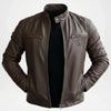 classic brown leather jacket mens
