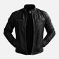 Black Leather Biker Jacket for Men – Classic Motorcycle Jacket