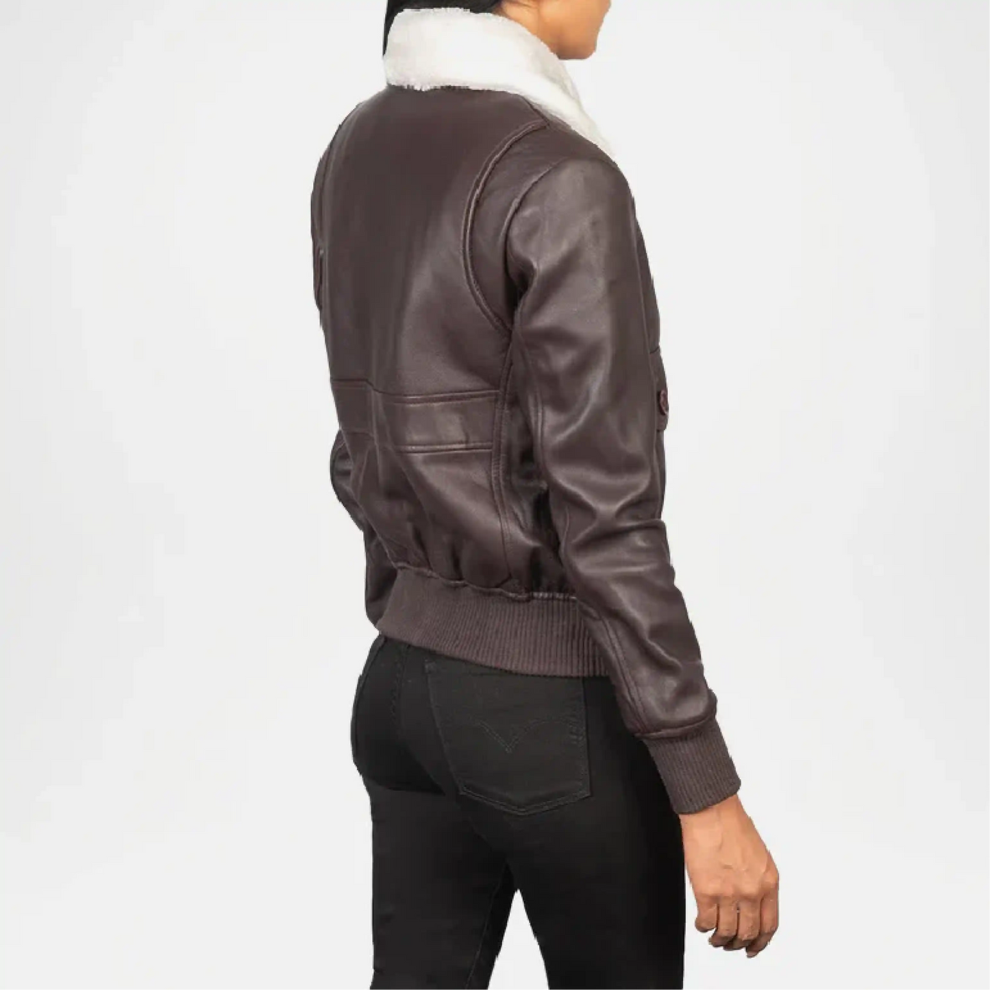 maroon real leather bomber jacket
