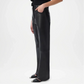 black leather flare jeans women
