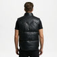 black leather gilet men vest