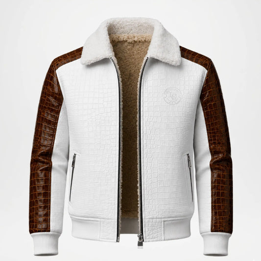 Brown Sleeve Leather Jacket