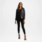black faux leather biker jacket next
