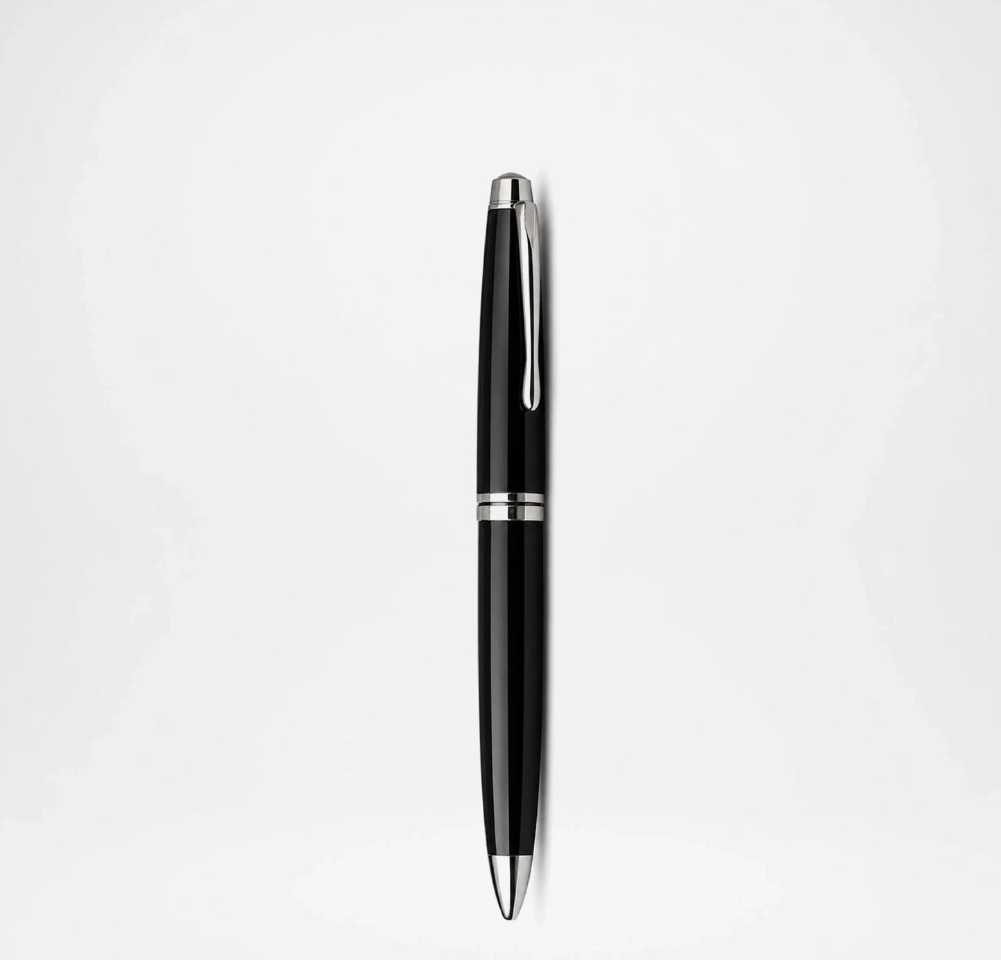 Black pen with silver accent