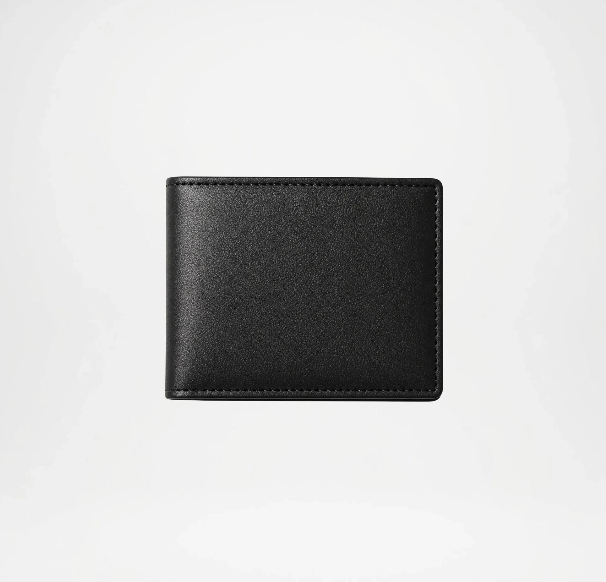 Black leather wallet simple