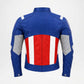 Captain America Leather Jacket back view 