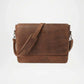 Brown Leather Messenger Bag for Men