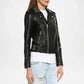 black studded moto jacket women leather