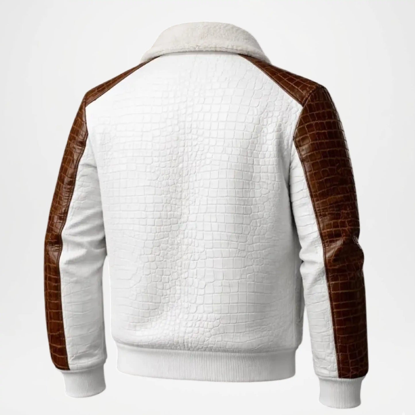 Crocodile Leather Jacket