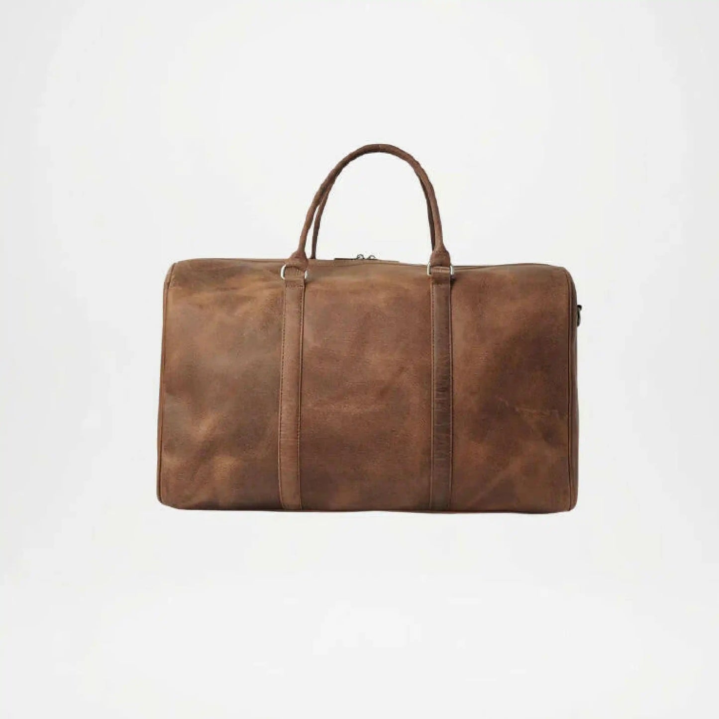 Brown Leather Duffle Bag for Men