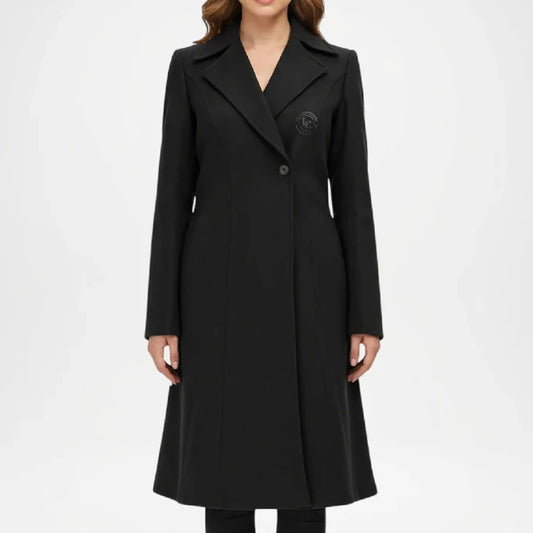 Black Wool Coat for Women