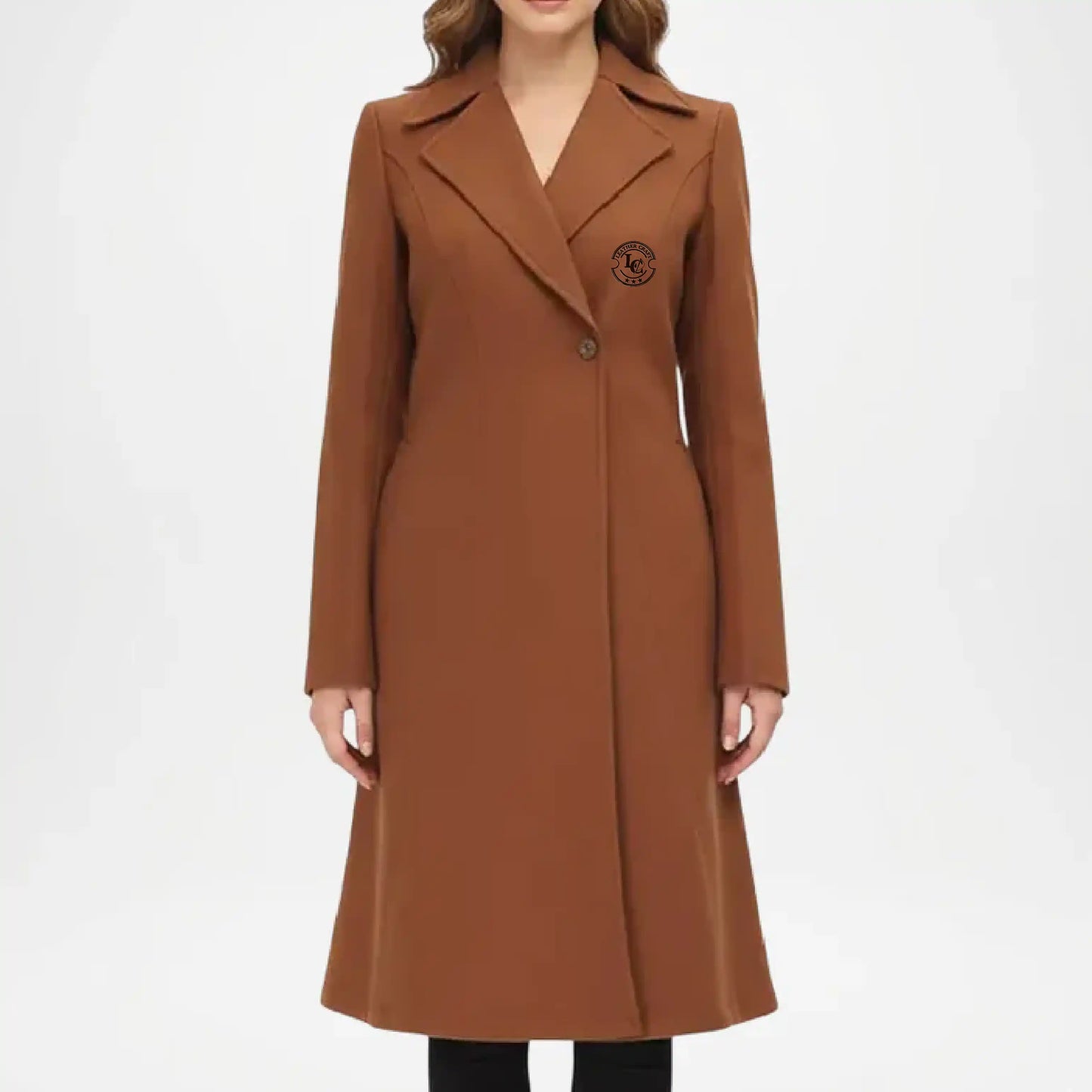 Brown Wool Coat for Women
