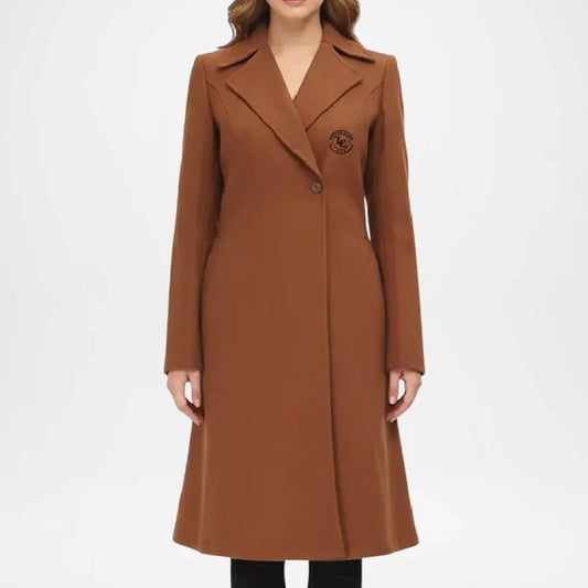 Brown Wool Coat for Women