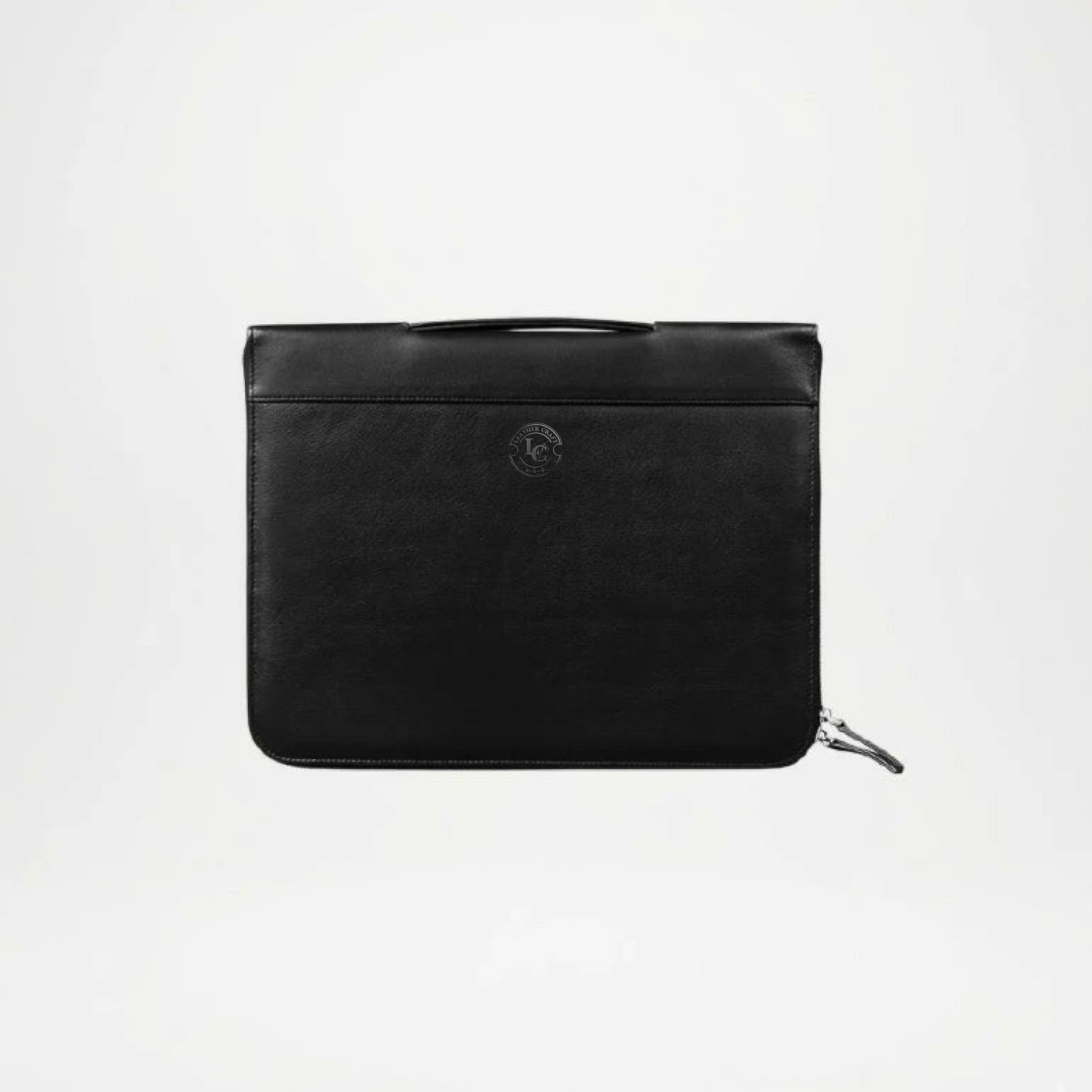Black Leather Portfolio Case
