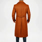 wool men's brown coat