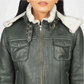 Fiona Green Shearling jacket for women