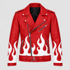 Flame Leather Jacket