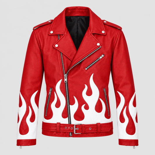 Flame Leather Jacket