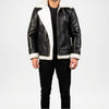 faux shearling bomber jacket men